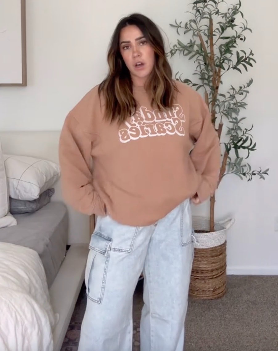 También tomó la sudadera de Aerie, que consideró valiosa.