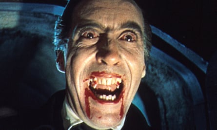Christopher Lee como Drácula en 1958