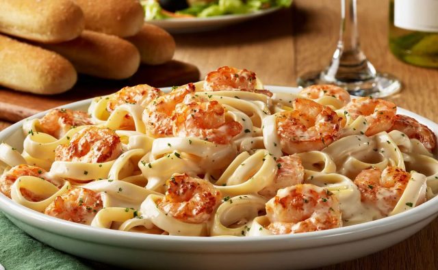 Camarones Alfredo De Olive Garden