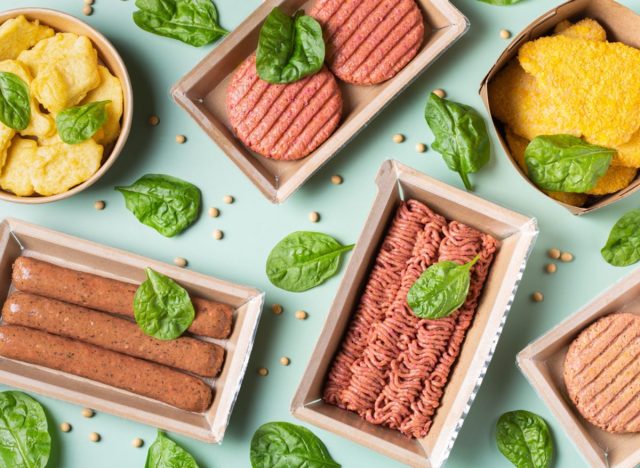 algunas carnes de origen vegetal