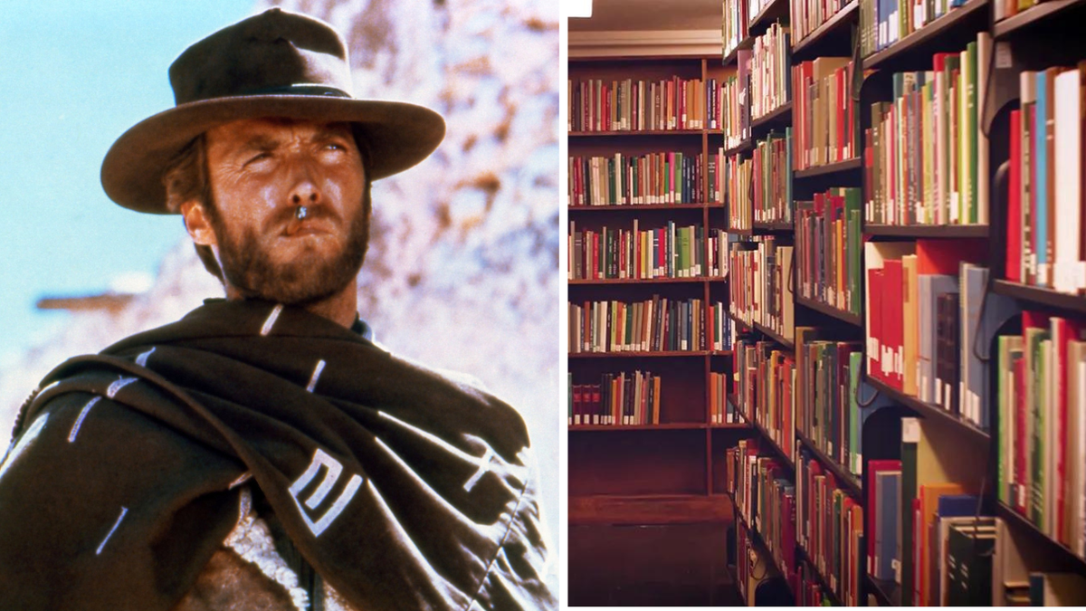Comparte una foto de Clint Eastwood con la biblioteca.