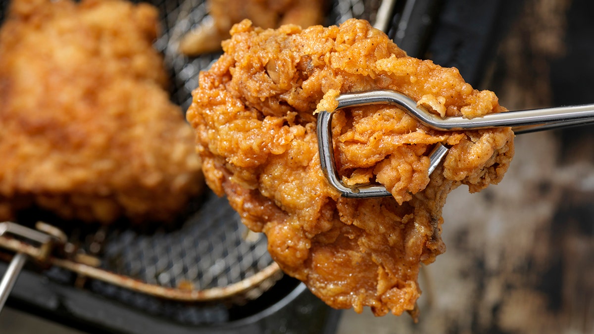 comida de pollo frito
