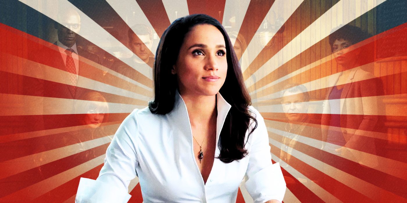 Meghan Markle frente al elenco de Fringe