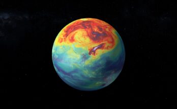 Heatmap of Earth.