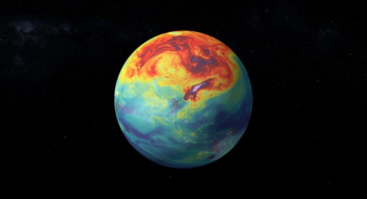 Heatmap of Earth.