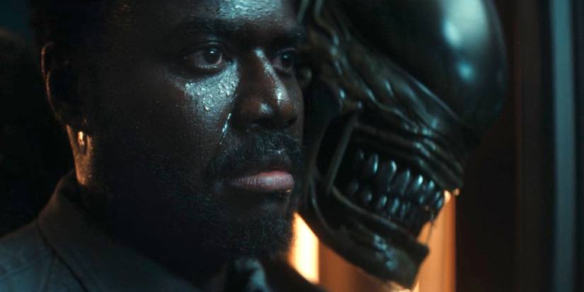 Dedicación y xenomorfo y amar su hombro en alienígena earde popi 2