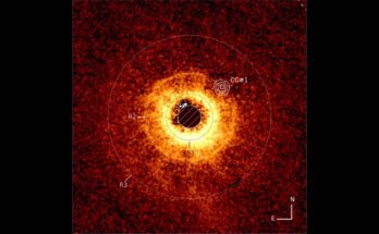 Mysterious glowing red orb observed in space