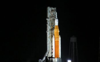Four astronauts will board the Artemis II's Orion spacecraft and Space Launch System Rocket sometime in 2026. (Spectrum News file photo of Artemis I mission/Anthony Leone)