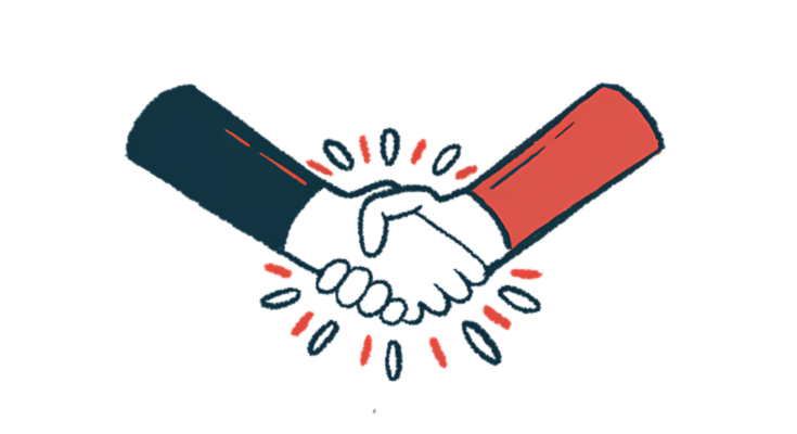 An illustration shows a close-up view of two hands clasped in a handshake.