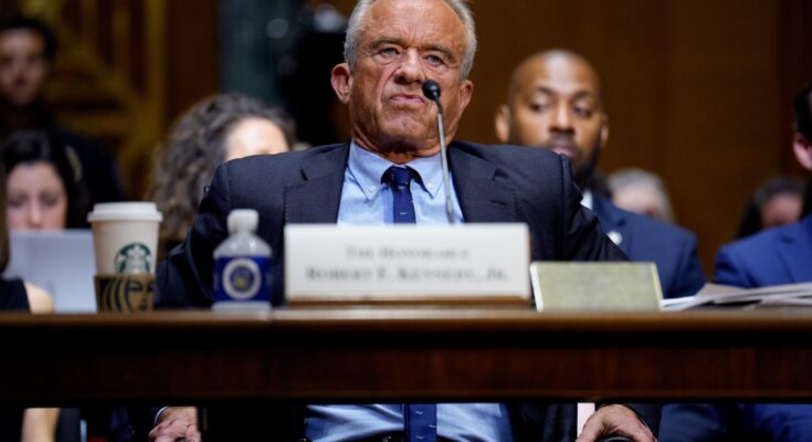 Health and Human Services Secretary Robert F. Kennedy Jr. appears before the Senate Finance Committee at the Dirksen Senate Office Building on Sept. 4, 2025 in Washington, D.C. (Photo by Andrew Harnik/Getty Images)