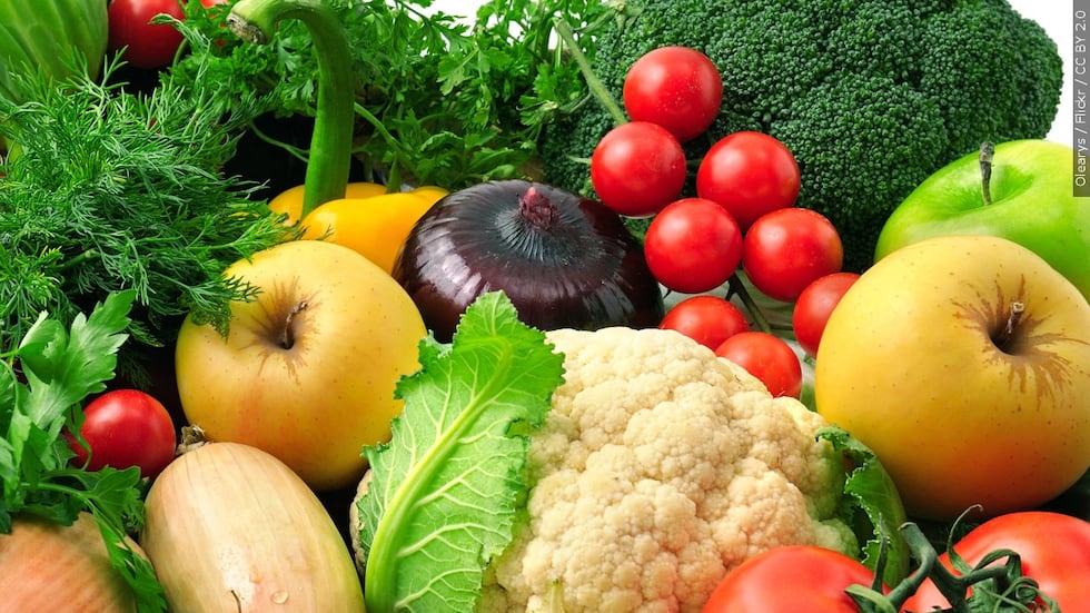 Frutas y verduras nutritivas