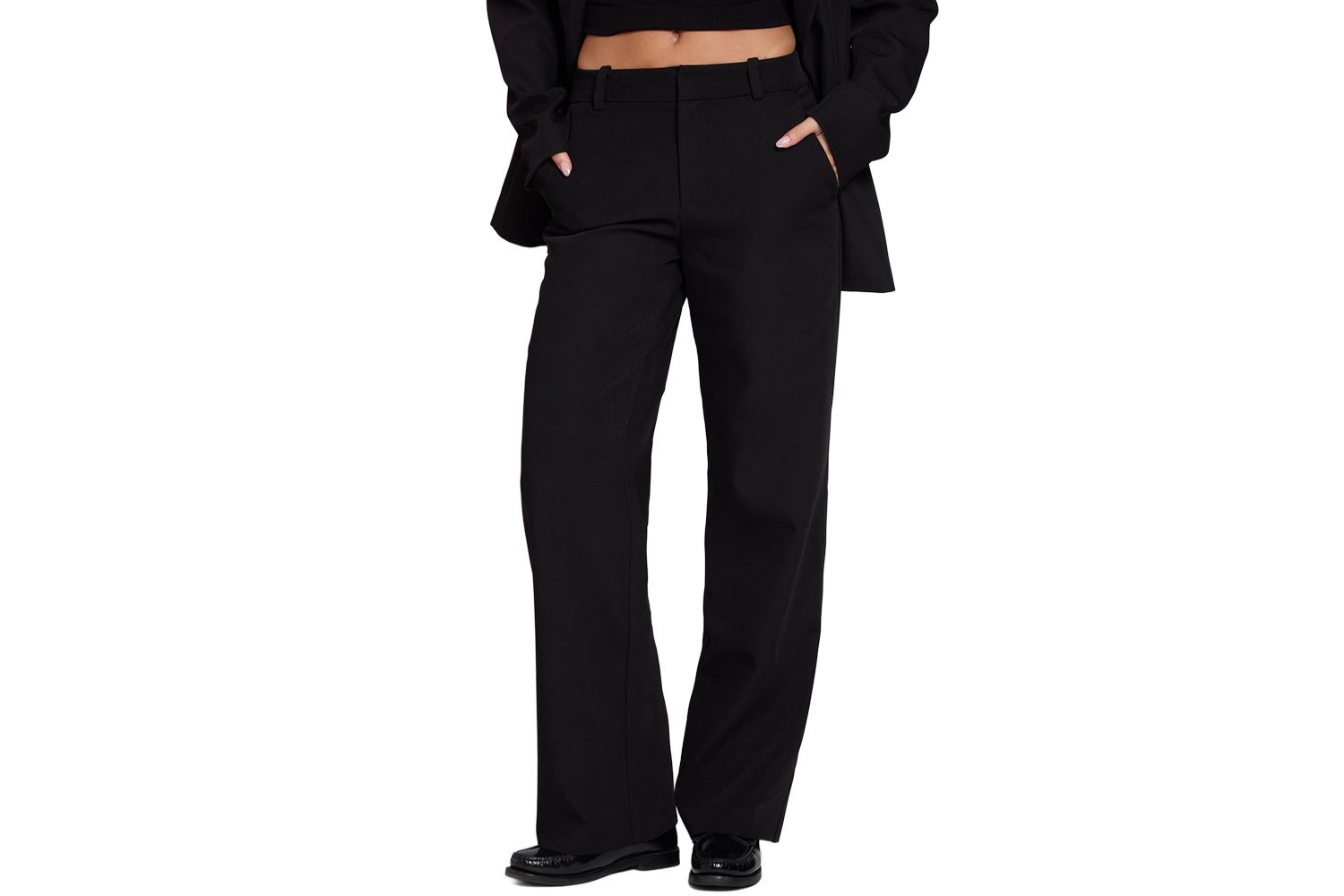 Pantalones rectos Nordstrom LEU Classic Column