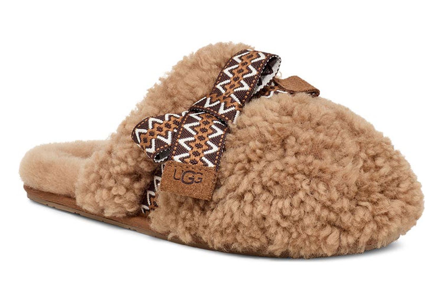 Pantuflas UGG Maxi Curly de piel de oveja auténtica