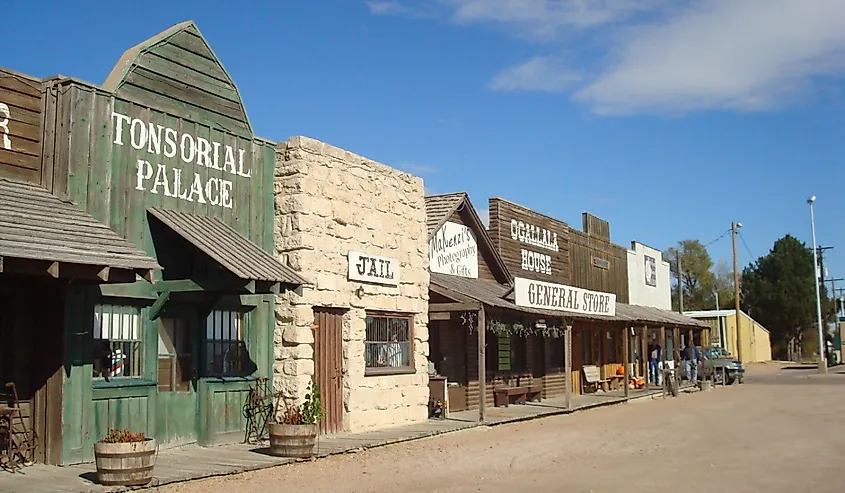 Calle delantera en Ogallala, Nebraska.