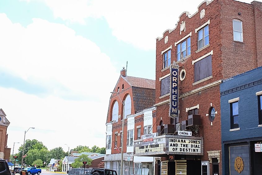 El teatro está ubicado en el centro de Kearney, Nebraska.