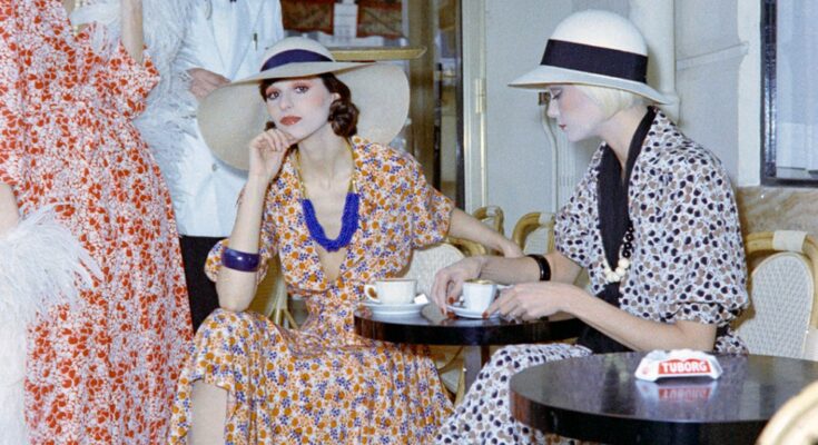 Christian Dior spring 1974 couture collection advance, Paris.