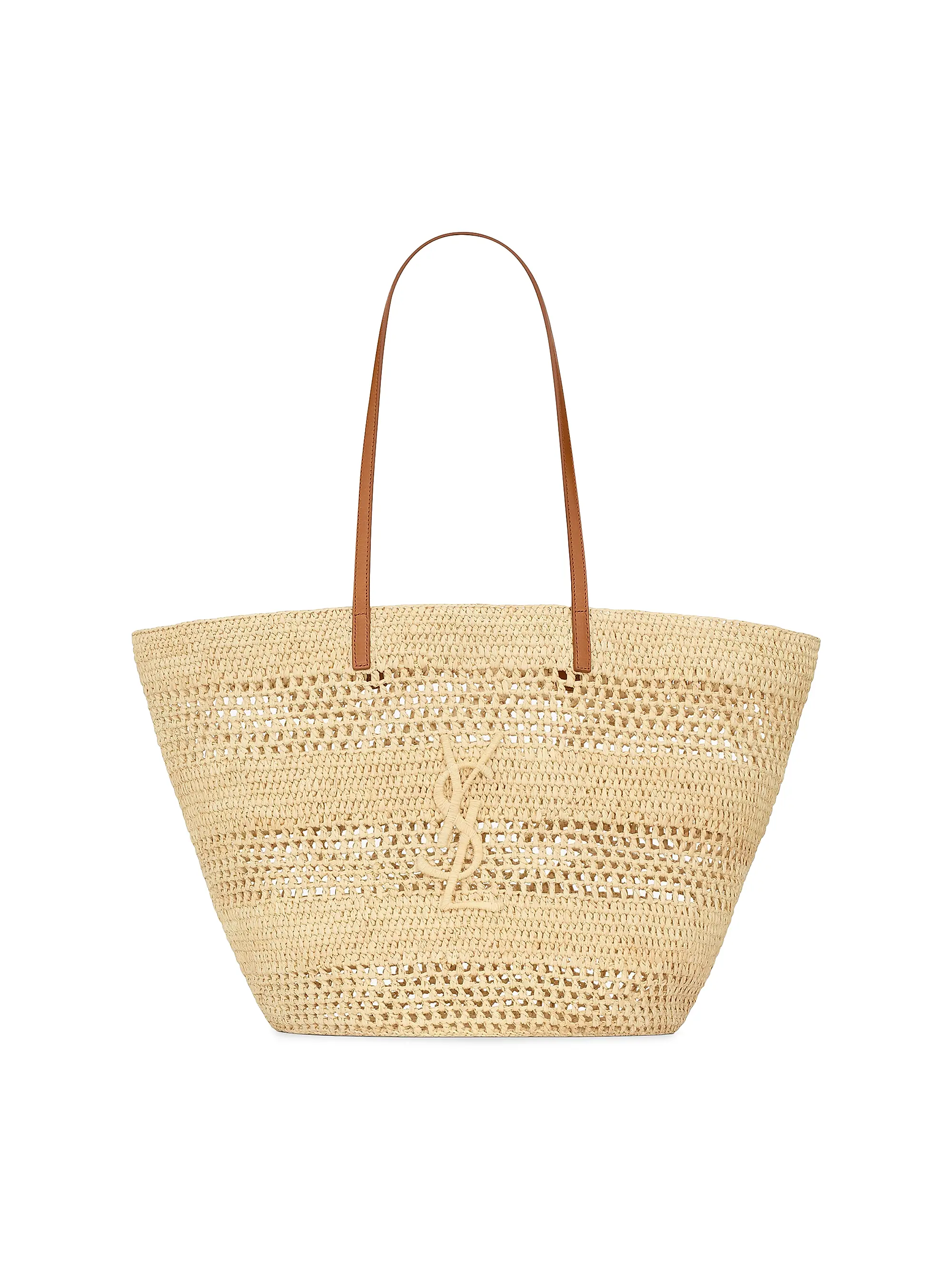 Bolso Tote Panier Mediano en Rafia